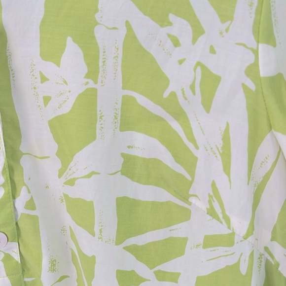 J.McLaughlin Bamboo Print Silk Cotton Tunic Size Medium - Picture 3 of 4